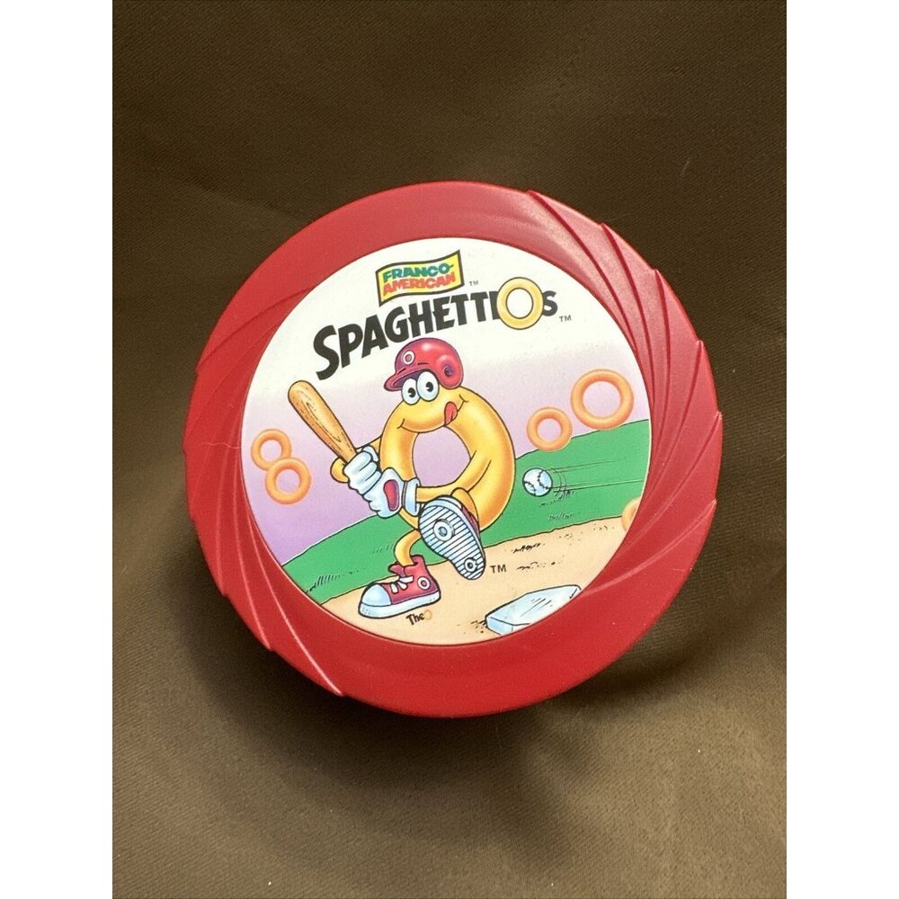 Franco American Spaghettios‎ BASEBALL insulated Travel Bowl 1999 Twist Lid